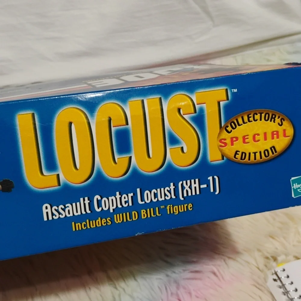 (#A1) NIB G.I. Joe Vtg 2000 Assault Copter Locust Complete/ Wild Bill Figure